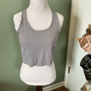Grey workout top